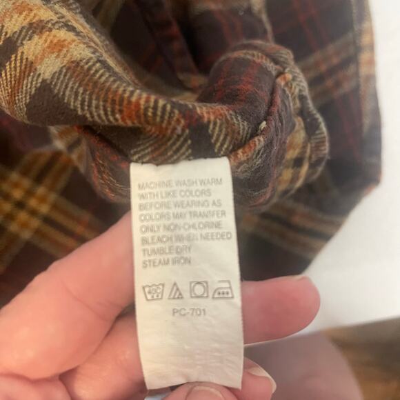 Timberland Mens Flannel Size XXL-Preowned - Picture 4 of 9